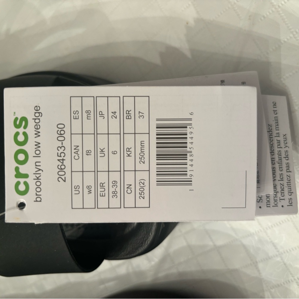 CROCS Women's Brooklyn Low Wedge Sandals-NEW/NEVER WORN - Picture 4 of 4